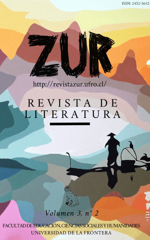portada del volumen 3 numero 2 de la revista de literatura zur